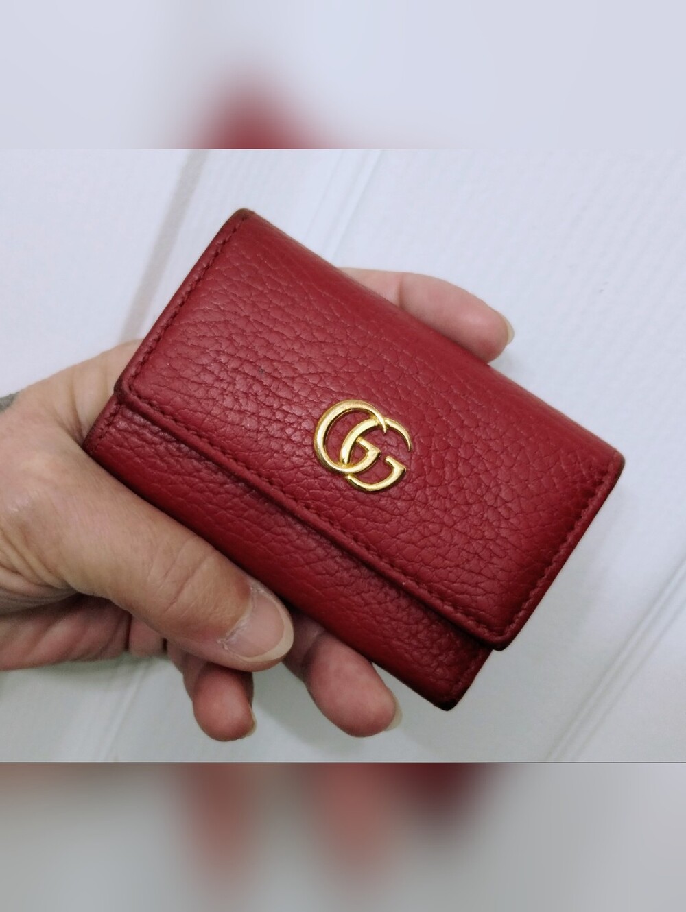 Gucci Guccissima Butterfly Tote & Gucci Marmot Key Card Case Bundle (2 Piece Set - Picture 14 of 16